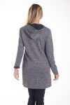 PULL THE LONG HOOD STUD STAR 4201 GRAY