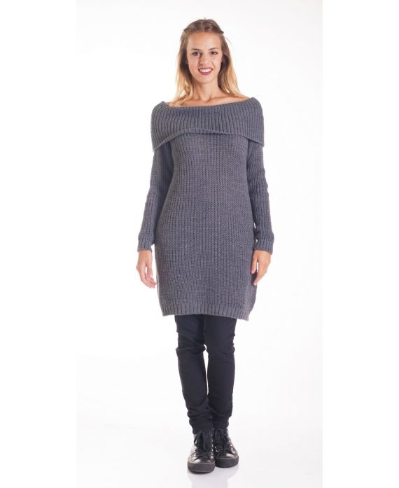 PULL ROBE MAILLE 4200 GRIS