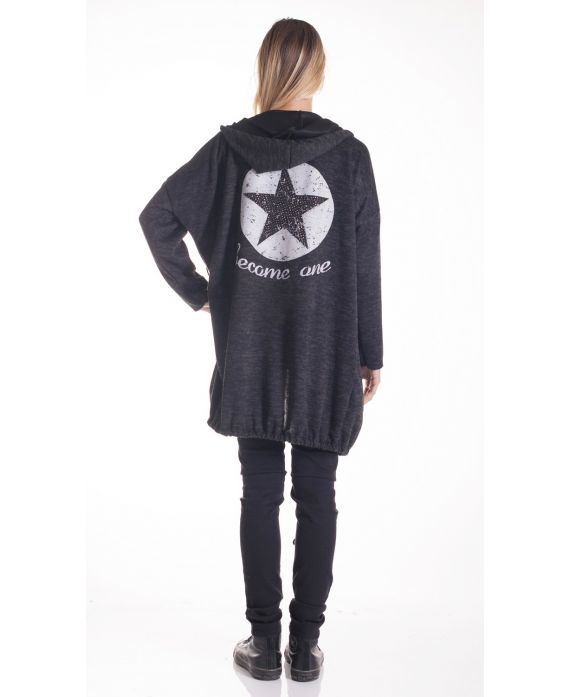 JACKET/VEST BACK STAR 4211 BLACK