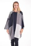 GILET PONCHO 4209 BLANC