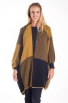 CHALECO DE PONCHO 4209 MOSTAZA