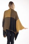 CHALECO DE PONCHO 4209 MOSTAZA