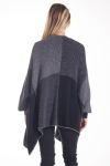 CHALECO DE PONCHO 4209 GRIS