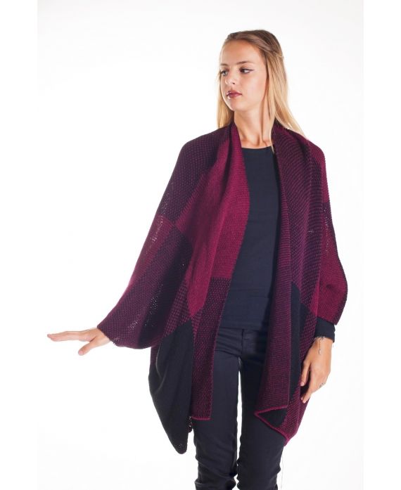 GIUBBOTTO PONCHO 4209 BORDEAUX