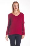 MAGLIONE MOHAIR BACK FANTASY 4206 ROSSO