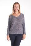 PULL EFFETTO TACHETE 4207 GRIGIO