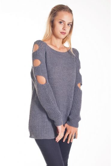 PULL SHOULDERS OPEN 4208 GRAY