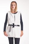 VESTE FOURRURE SYNTHETIQUE 4210 BLANC