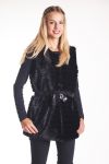 VESTE FOURRURE SYNTHETIQUE 4210 NOIR