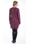 PULL TUNIQUE PERLES MOUTARDE 4203 BORDEAUX