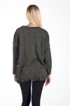 PULL IMPRIME 4213 VERT MILITAIRE