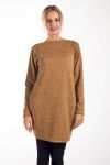 SWEATER TUNIC POCKETS 4215 MUSTARD