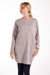 PULL TUNIQUE POCHES 4215 BEIGE