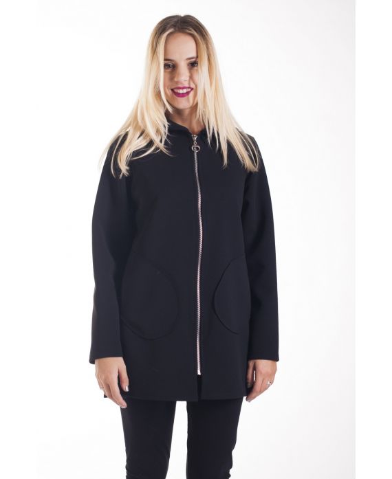 VESTE A CAPUCHE 4216 NOIR