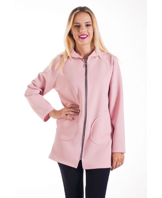 JACKE HAT KAPUZE 4216 ROSA