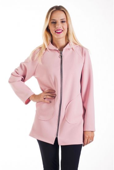 JACKE HAT KAPUZE 4216 ROSA