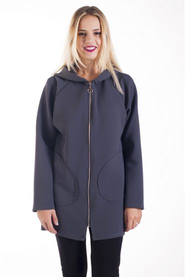 VESTE A CAPUCHE 4216 GRIS