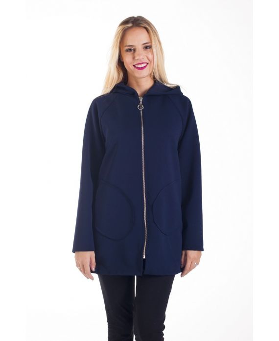 LA CHAQUETA TIENE CAPUCHA 4216 AZUL