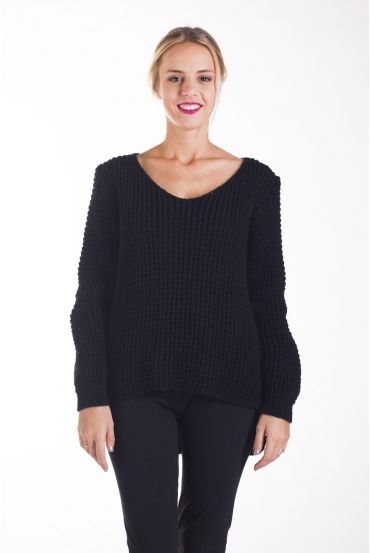 PULLOVER MOHAIR 4217 NOIR