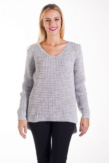 PULLOVER MOHAIR 4217 GRIS