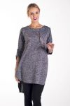 MAGLIONE TUNICA GIOIELLI 4140 GRIGIO