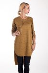 SWEATER TUNIC JEWELRY 4140 MUSTARD