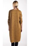 SWEATER TUNIC JEWELRY 4140 MUSTARD