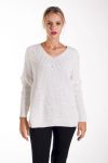 PULLOVER KRALEN 4222 WIT