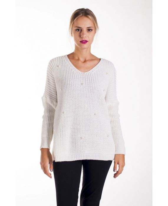 PULLOVER KRALEN 4222 WIT