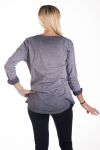 T-SHIRT DE ESTRELLA LENTEJUELAS 4231 GRIS