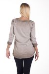 T-SHIRT STER-PAILLETTEN 4231 BEIGE