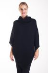 CAPE PONCHO DE PUNTO 4236 NEGRO