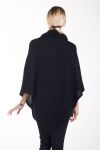 CAPE PONCHO DE PUNTO 4236 NEGRO