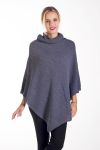 CAPE PONCHO BREIEN 4236 GRIJS