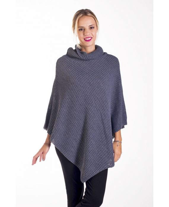 CAPE PONCHO BREIEN 4236 GRIJS