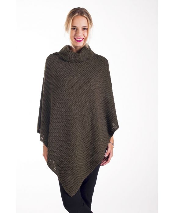 CAPE PONCHO BREIEN 4236 GROEN