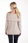 MAGLIONE MOHAIR COLLO CADENDO 4225 BEIGE