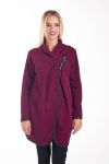 GIACCA COLLO ZIP 4226 BORDEAUX