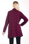 GIACCA COLLO ZIP 4226 BORDEAUX