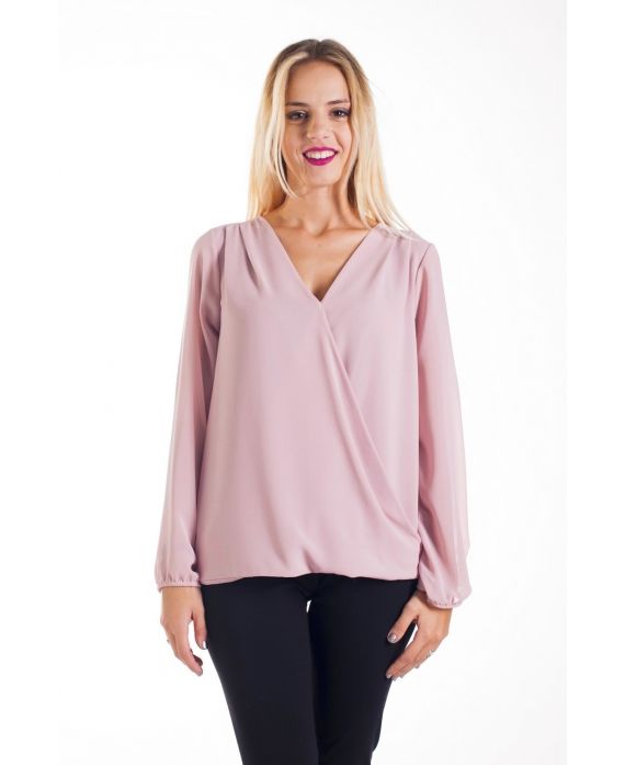 BLOUSE DRAPEE 4239 ROSE