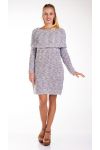 SWEATER DRESS MOHAIR 4241 WHITE