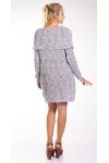 SWEATER DRESS MOHAIR 4241 WHITE