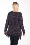 SWEATER TUNIC LACE 4232 BORDEAUX