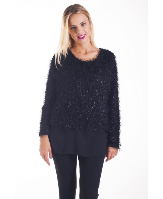 PULL TUNIQUE LUREX 4230 NOIR