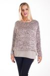 MAGLIONE TUNICA LUREX 4230 BIANCO