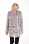 MAGLIONE TUNICA LUREX 4230 BIANCO