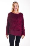 MAGLIONE TUNICA LUREX 4230 ROSSO