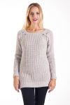 MAGLIONE MOHAIR HA LACCI 4228 BEIGE