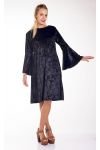 KLEID VELOUR 4235 SCHWARZ