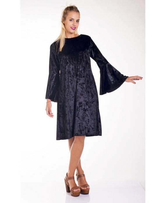 ROBE VELOUR 4235 NOIR